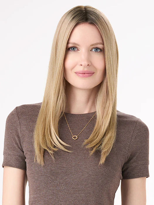 Barely There Straight 16" | Hand-Tied Topper | ENVY