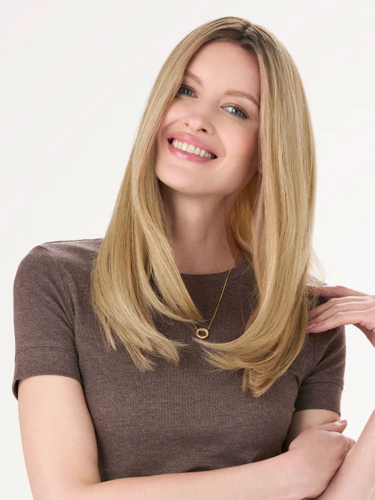 Barely There Straight 16" | Hand-Tied Topper | ENVY