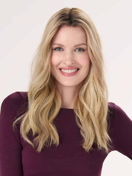 Barely There Wavy 16" | Hand-Tied Topper | ENVY