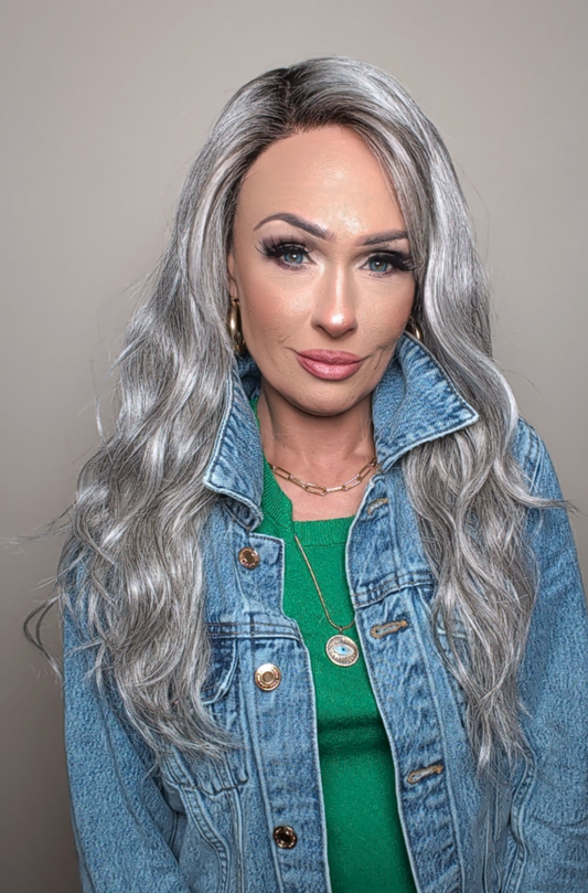 Brooklyn| Silver Brown MR |  Rene of Paris| Alexander Couture Collection| Open Box