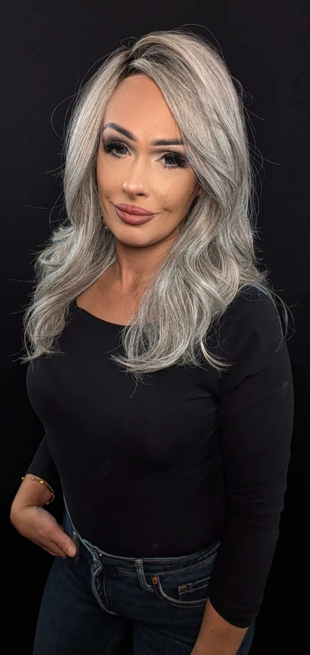 Leoni | Silver Brown-MR |Rene of Paris | Alexander Couture Collection | Open Box