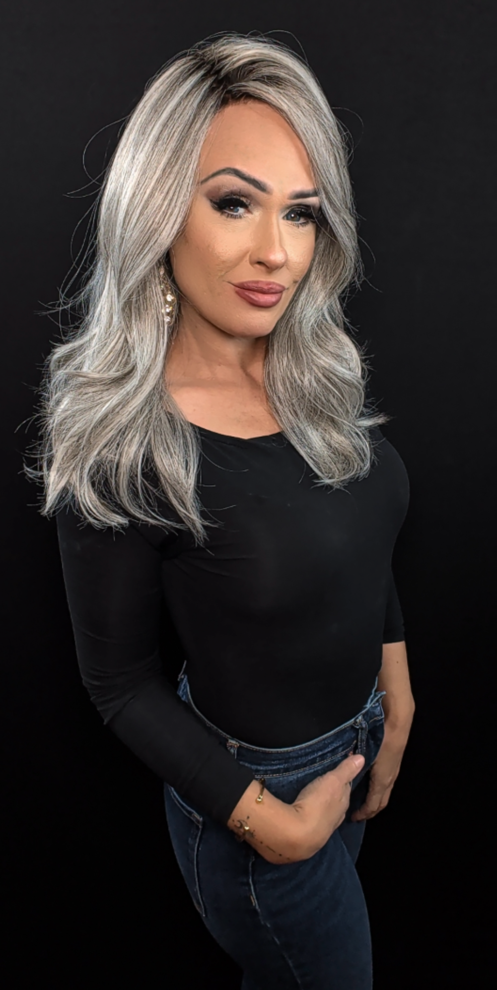 Leoni | Silver Brown-MR |Rene of Paris | Alexander Couture Collection | Open Box