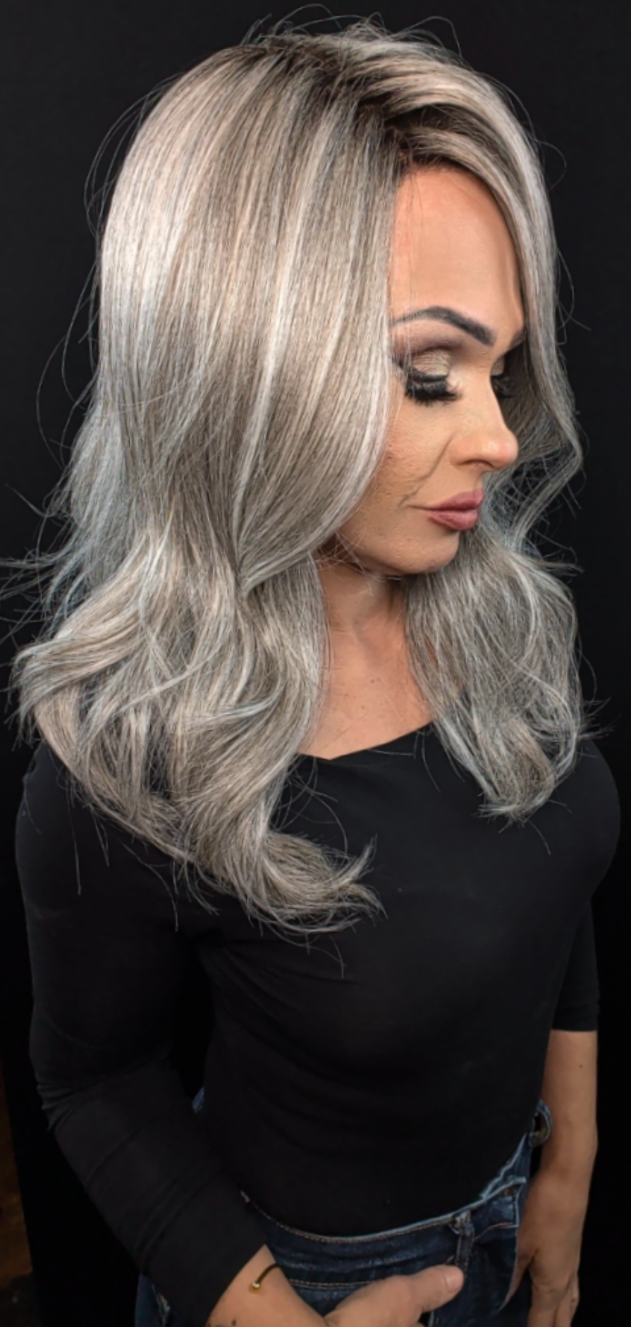 Leoni | Silver Brown-MR |Rene of Paris | Alexander Couture Collection | Open Box