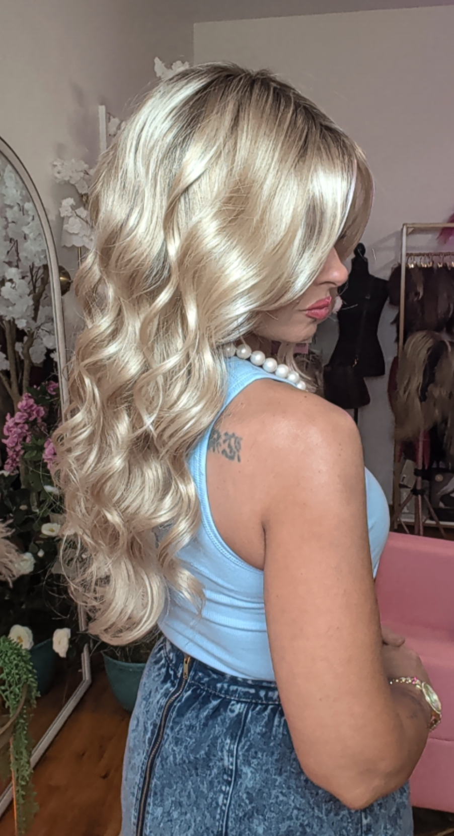 Brianna | Hand-tied | Swiss Lace | Silky Beige | Envy | Open Box