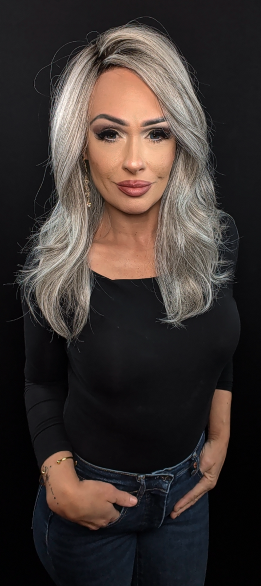 Leoni | Silver Brown-MR |Rene of Paris | Alexander Couture Collection | Open Box